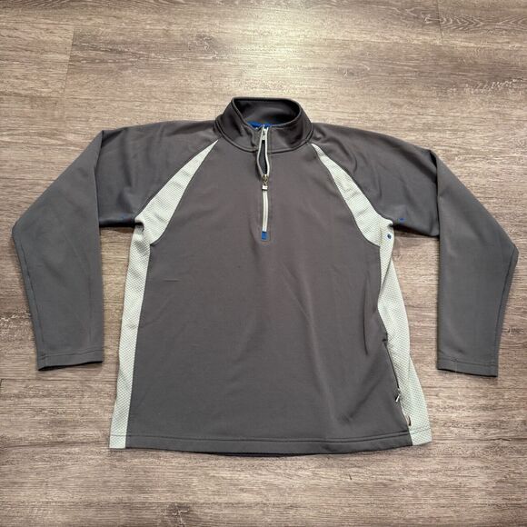 Alo Jacket Womens Small Gray CoolFit 1/4 Zip Athletic‎ Long Sleeve Mesh Workout - Picture 1 of 14